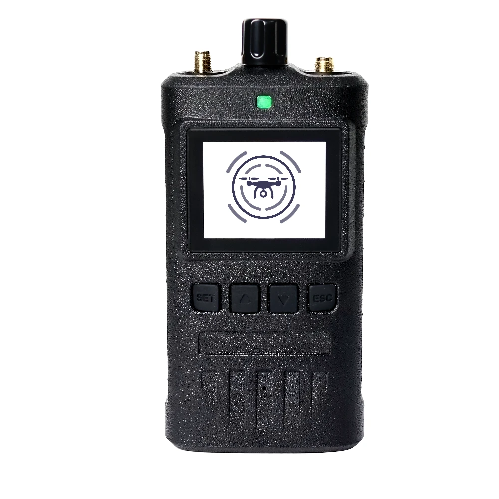 The Handheld Drone Detector Can Detect 440mhz~6.19ghz Analog And Digital Transmission For 1-3km