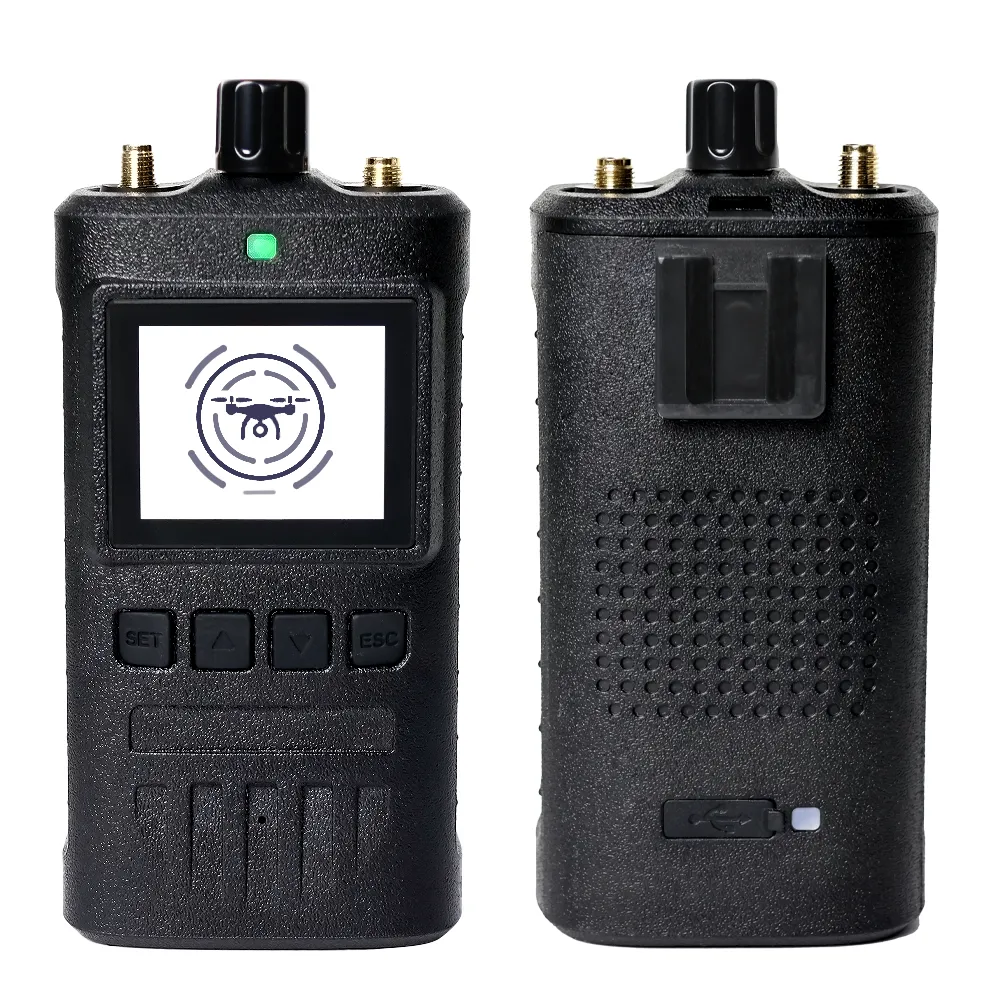 The Handheld Drone Detector Can Detect 440mhz~6.19ghz Analog And Digital Transmission For 1-3km
