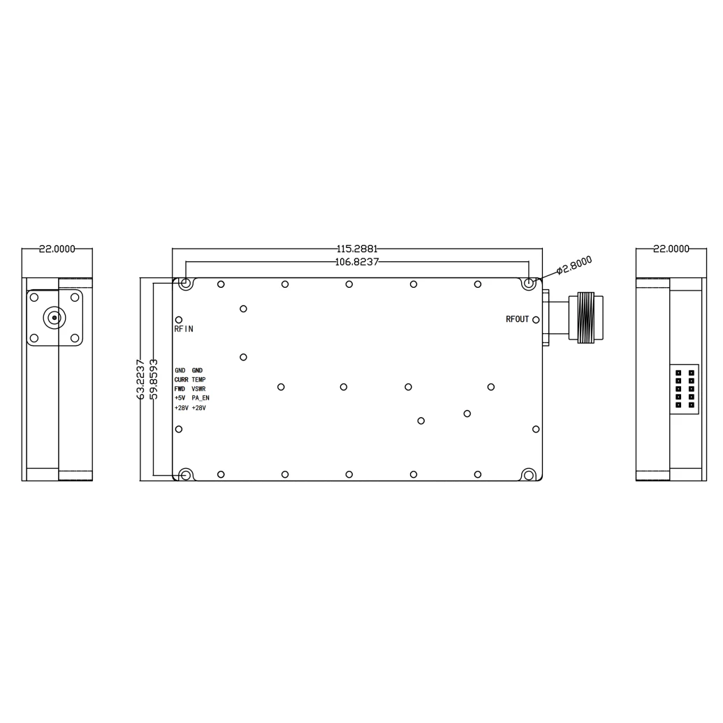27mhz rf power amplifier
